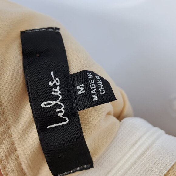 Lulus Charmaine White / Nude‎ Embroidered Mini Babydoll Top Mini Dress Medium - Picture 3 of 13